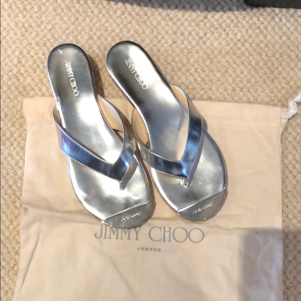 Jimmy Choo size 36.5 silver sandals